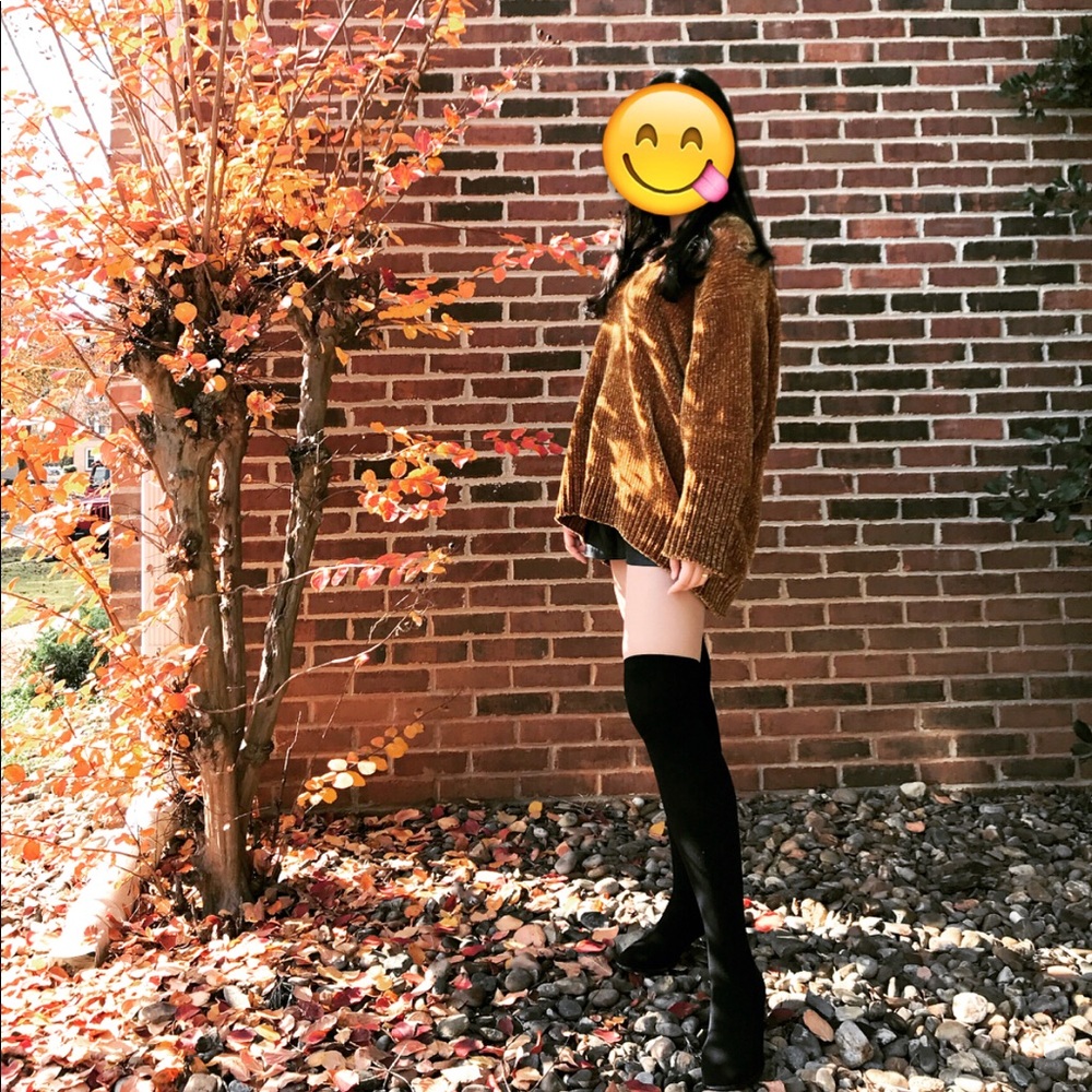 Socks over knee boots